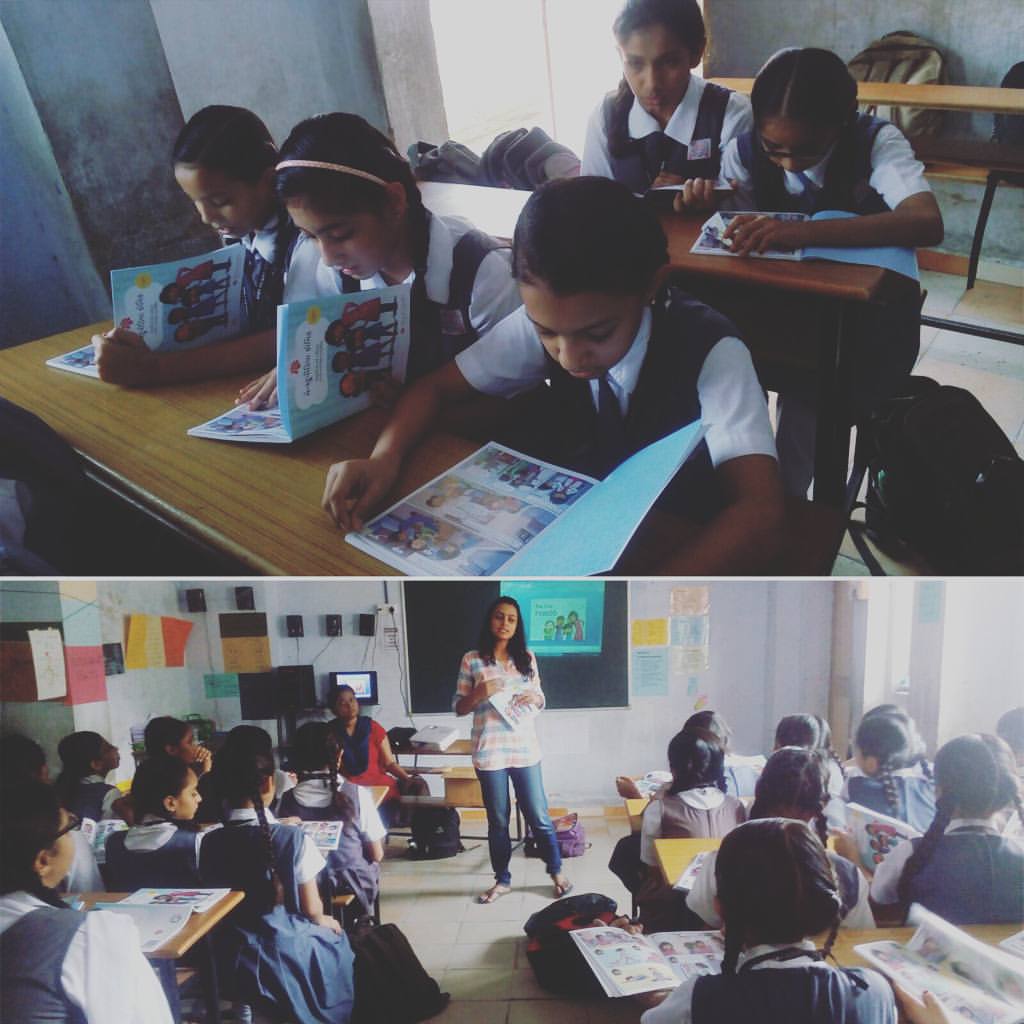 Menstrupedia's first workshop at Rohini's School